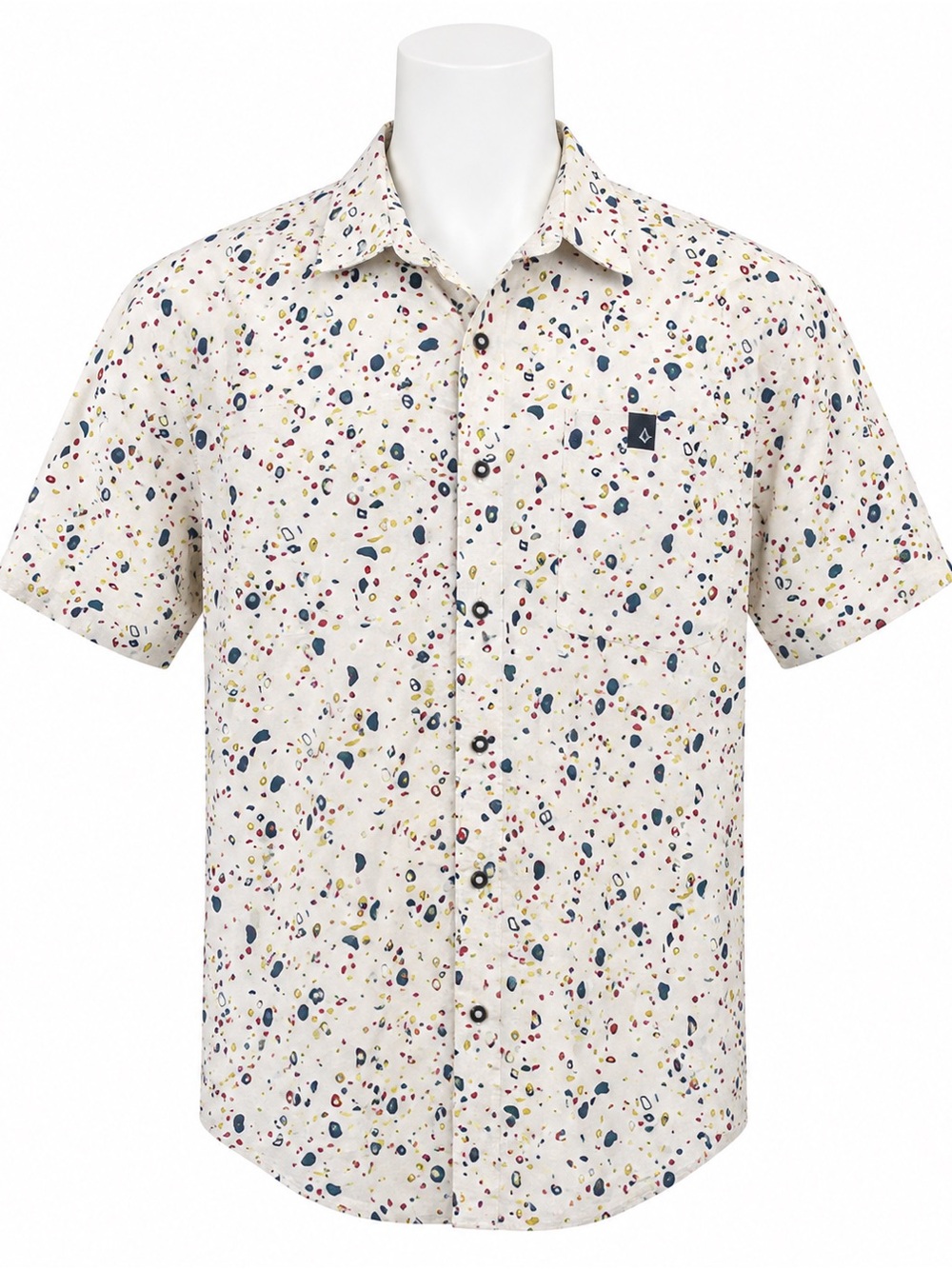 Black Diamond Abstract Climbing Holds Short Sleeve Button Down Shirt XL